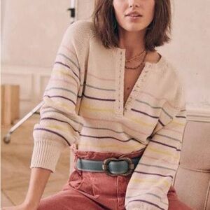 Sézane Rainbow Leontine Sweater Jumper Medium *htf*